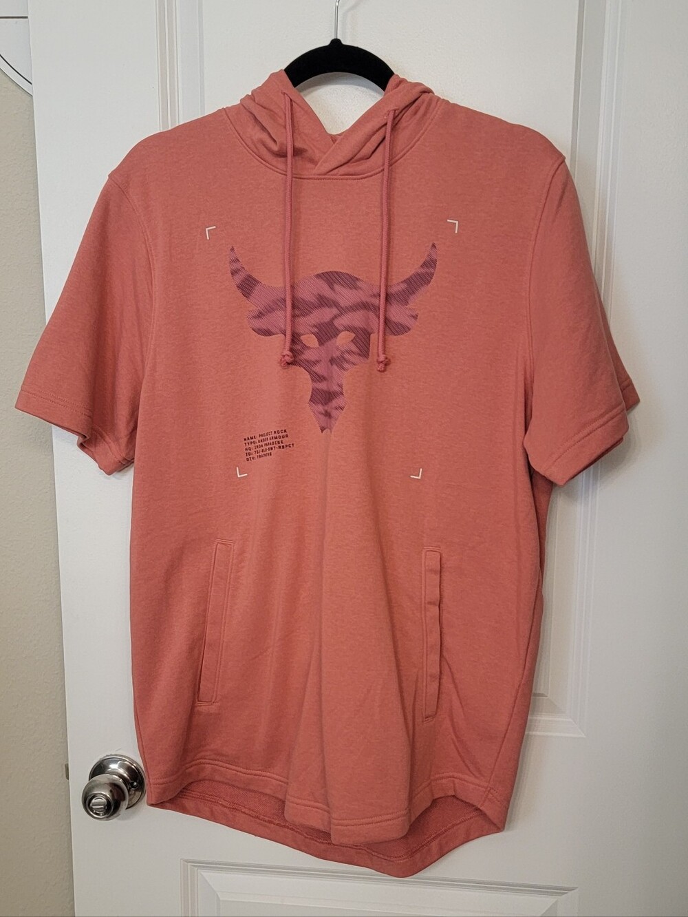 Under Armour Men's Short-Sleeve Hooded Shirt in Dusty Rose